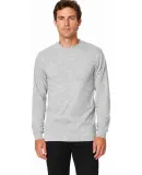 Smart Blanks M1250 ADULT PREM HEAVY WT LS TEE in Heather grey
