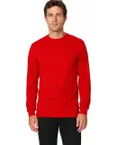Smart Blanks M1250 ADULT PREM HEAVY WT LS TEE in Red