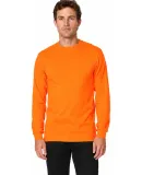 Smart Blanks M1250 ADULT PREM HEAVY WT LS TEE in Safety orange