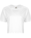 Smart Blanks 4003 WOMEN'S CROP TEE in White