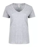 Smart Blanks 4002 WOMEN'S TRU-FIT V-NECK HEATHER GREY