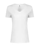 Smart Blanks 4002 WOMEN'S TRU-FIT V-NECK WHITE