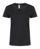 Smart Blanks 4002 WOMEN'S TRU-FIT V NECK T SHIRTS in Black