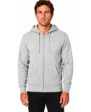 Smart Blanks 102 ADULT COMFORT ZIPPER HOODIE in Heather grey