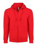 Smart Blanks 202 ADULT HEAVY WT ZIPPER HOOD RED