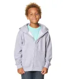 Smart Blanks 302 YOUTH ZIPPER HOODIE HEATHER GREY