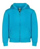 Smart Blanks 302 YOUTH ZIPPER HOODIE TURQUOISE