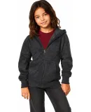 Smart Blanks 302 YOUTH ZIPPER HOODIE in Charcoal htr
