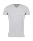 Smart Blanks 601 MEN'S V NECK T SHIRTS in Heather grey