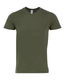 Smart Blanks 601 MEN'S V NECK T SHIRTS in Military green