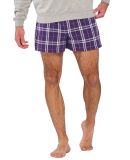 Boxercraft BM6701 Double Brushed Flannel Boxers in Purple/ white