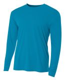 A4 Apparel N3165 Men's Cooling Performance Long Sl in Electric blue