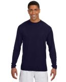 A4 Apparel N3165 Men's Cooling Performance Long Sl in Navy