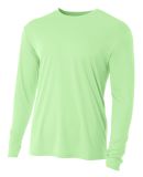 A4 Apparel N3165 Men's Cooling Performance Long Sl in Light lime