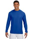 A4 Apparel N3165 Men's Cooling Performance Long Sl in Royal