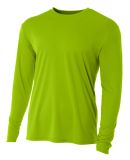 A4 Apparel N3165 Men's Cooling Performance Long Sl in Lime