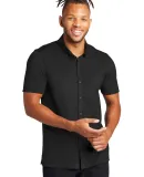 MERCER+METTLE MM1006    Stretch Pique Full-Button  DeepBlack