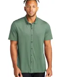 MERCER+METTLE MM1006    Stretch Pique Full-Button  SageHthr