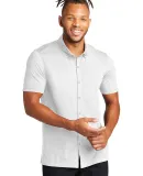 MERCER+METTLE MM1006    Stretch Pique Full-Button  White