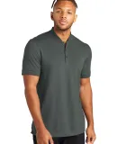 MERCER+METTLE MM1008    Stretch Pique Henley AnchorGrey