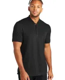 MERCER+METTLE MM1008    Stretch Pique Henley DeepBlack