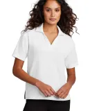 MERCER+METTLE MM1015    Women's Stretch Jersey Pol in White