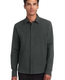 MERCER+METTLE MM2000    Long Sleeve Stretch Woven  in Anchor grey