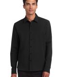 MERCER+METTLE MM2000    Long Sleeve Stretch Woven  in Deep black