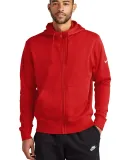 Nike NKDR1513  Club Fleece Sleeve Swoosh Full-Zip  UniRed