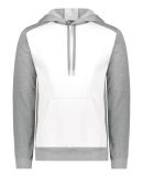 Augusta Sportswear 6865 Three-Season Triblend Flee in White/ grey heather