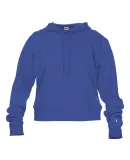 Badger Sportswear 1261 Women's Cropped Hooded Swea in Royal