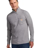 CARHARTT CT104255 Carhartt Force   1/4-Zip Long Sl HthrGrey