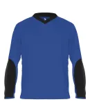 Badger Sportswear 4264 Sweatless Long Sleeve T-Shi in Royal/ black