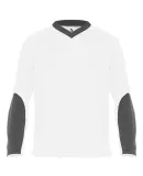 Badger Sportswear 4264 Sweatless Long Sleeve T-Shi in White/ graphite