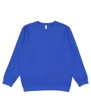 LA T 6925 Unisex Eleveated Fleece Sweatshirt in Royal