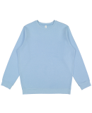 LA T 6925 Unisex Eleveated Fleece Sweatshirt in Lt. blue