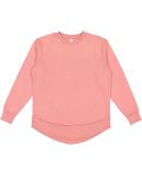 LA T 3525 Ladies' Weekend Tunic Fleece in Mauvelous