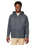 Core 365 CE808 Unisex Techno Lite Hybrid Hooded Ja CARBON