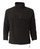 Sierra Pacific 3351 Unisex Microfleece Quarter-Zip in Onyx black