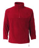 Sierra Pacific 3351 Unisex Microfleece Quarter-Zip in American red