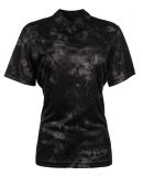 Burnside Clothing 5101 Women's Burn Golf Polo in Black tie dye