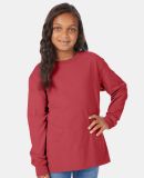 Comfort Wash GDH275 Garment Dyed Youth Long Sleeve Crimson Fall