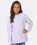 Comfort Wash GDH275 Garment Dyed Youth Long Sleeve Future Lavender