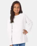 Comfort Wash GDH275 Garment Dyed Youth Long Sleeve White