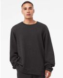 Bella + Canvas 3911 Unisex Classic Crewneck Sweats in Dark grey heathr