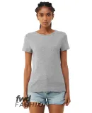 Bella + Canvas 1000 Ladies' Micro Ribbed T-Shirt in Athletic heather