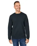 J America 8424 Unisex Premium Fleece Sweatshirt in Navy