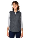 North End NE714W Ladies' Aura Sweater Fleece Vest CARBON/ CARBON