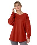 Boxercraft BW3514 Women's Pom Pom Long Sleeve Jers in True red