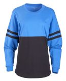 Boxercraft BW3514 Women's Pom Pom Long Sleeve Jers in Collegiate blue/ blue/ black